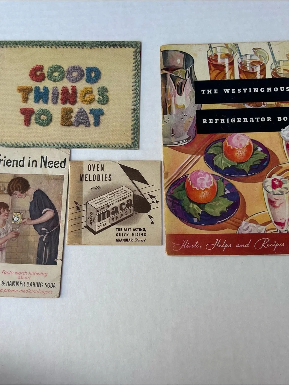 12 Ct Vintage Cook Booklet Lot 1920s 1930s 1940s Recipes Ephemera Junk Journal